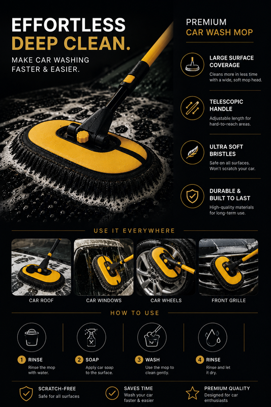 Detailous™ HydroFlex Premium Wash Mop